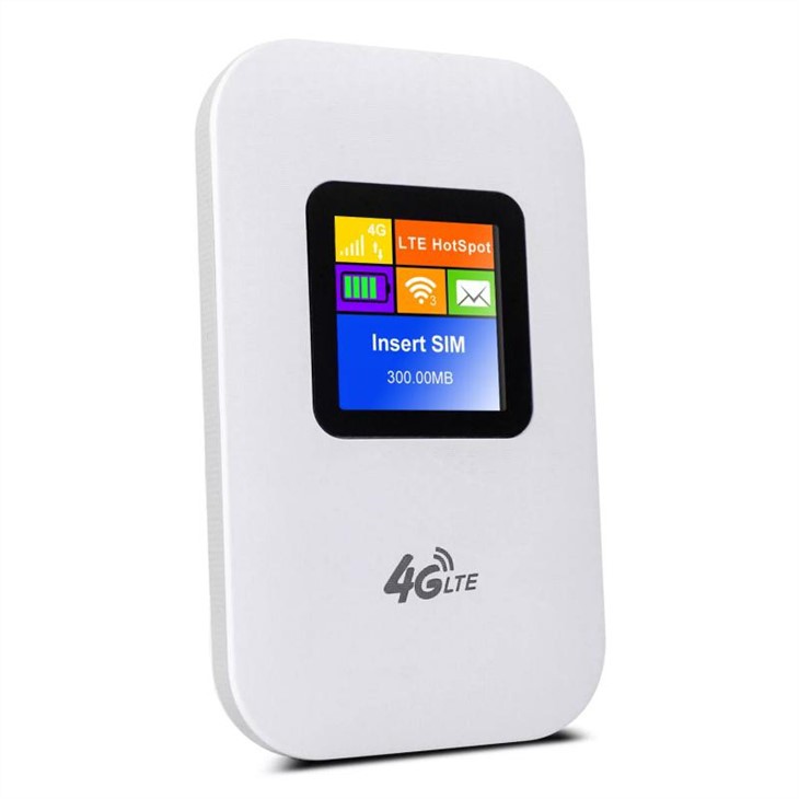 4G LTE-router med LCD-skärm